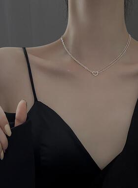 MaisonCleo爱心锁骨链2026新款