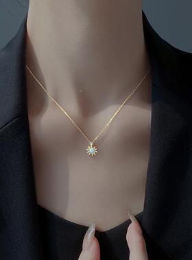 MaisonCleo镶钻小太阳锁骨链