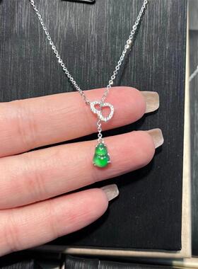 MaisonCleo翡翠双葫芦锁骨链