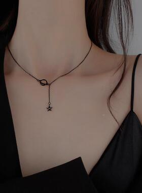 MaisonCleo暗黑星球设计感锁骨链