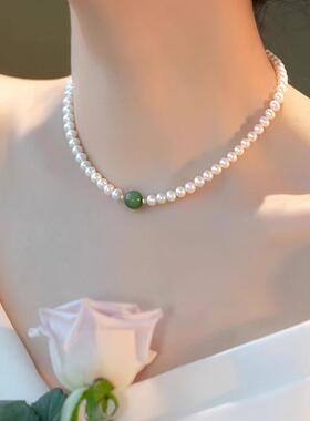 MaisonCleo小众珍珠锁骨链女款