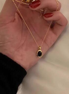 MaisonCleo黑玛瑙复古锁骨链