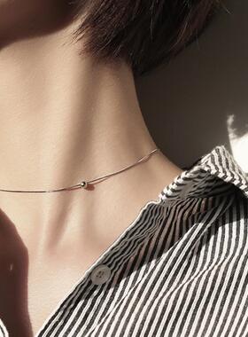 MaisonCleo纯银choker锁骨链女