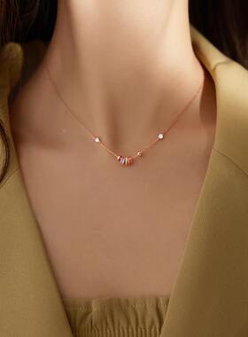 MaisonCleo纯银彩虹转运珠项链