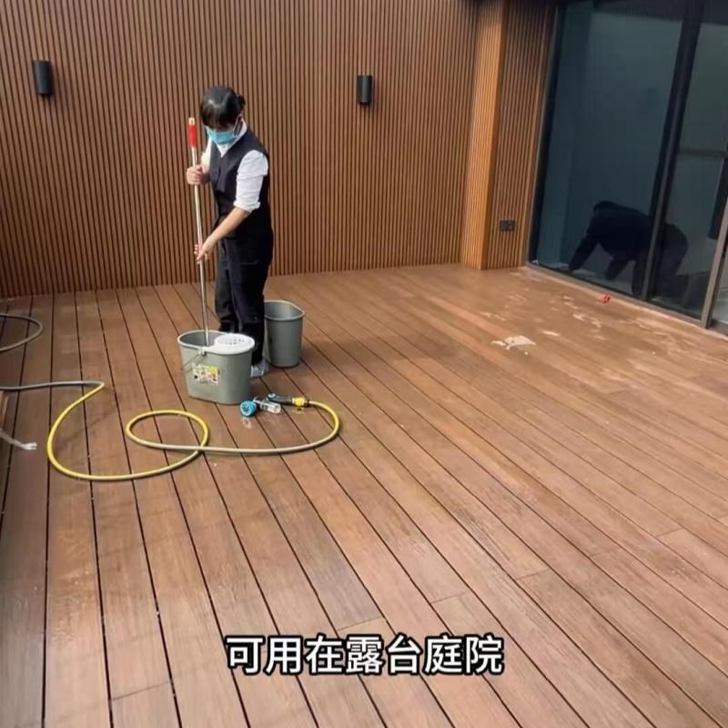 塑木地板户外露台庭院二代共挤阳台公园栈道防R腐木室外木塑地板