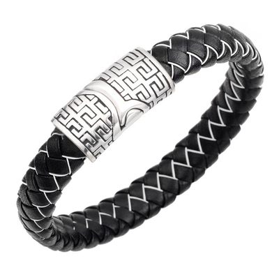 Stainless steel bracelet really Great Wall grain design