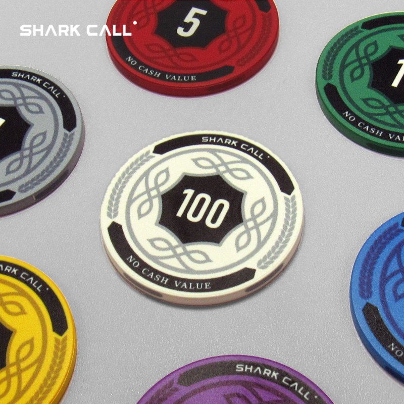 sharkcall陶瓷筹码德州扑克39MM