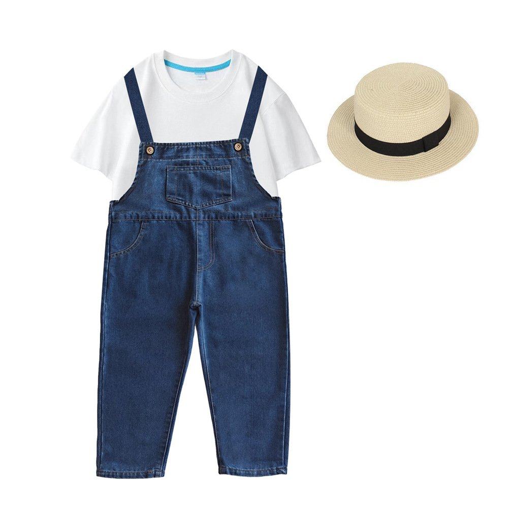 六一牛仔儿童背带裤演出服3件套白T恤帽子头纱幼儿园毕业照季拍摄,玩具/童车/益智/积木/模型,三轮车,淘宝优惠券,粉丝福利购,淘宝优惠卷
