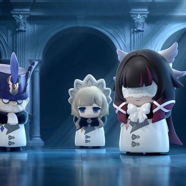正品原神盲盒愚人众执行官Q版盒蛋公仔礼物玩具桌面摆件礼物送人