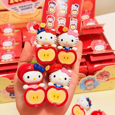 官方正版hello Kitty苹果派对系列贴贴萌趣豆周边可爱手机贴摆件