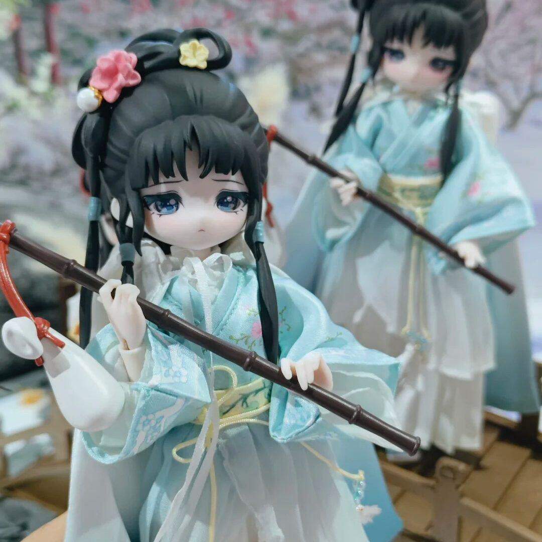 正版87版红楼梦BJD关节可动人偶盲盒换装国朝玩具手办桌面摆件