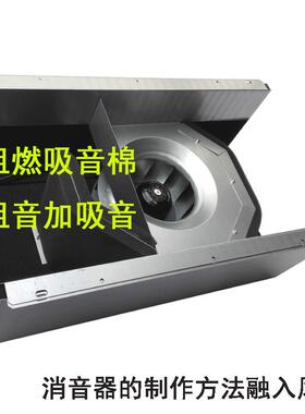 大风增压高速管道风机强力消音FAV1600网吧低噪离心式厨房抽风机