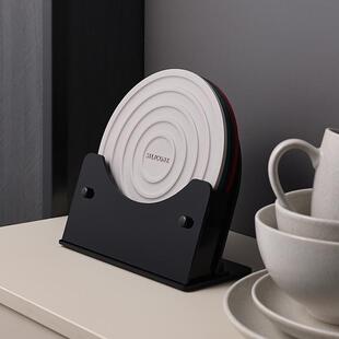 耐高温硅胶隔热垫简约现代餐桌垫防烫碗垫餐盘锅垫收纳架子套装