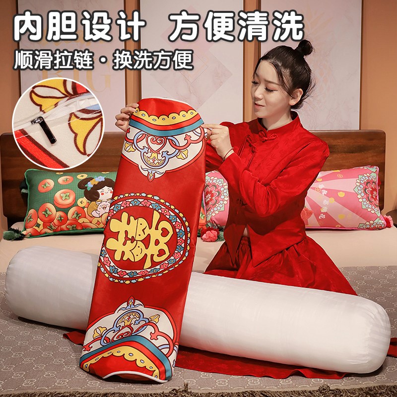 单双人床头长条j枕睡觉抱枕靠垫靠枕长方形枕头可拆洗圆柱形抱枕