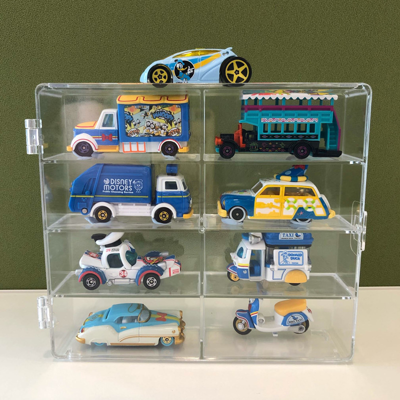 小汽车收纳盒模型展示架藏火柴风火轮多美卡防尘1：6432合金玩具