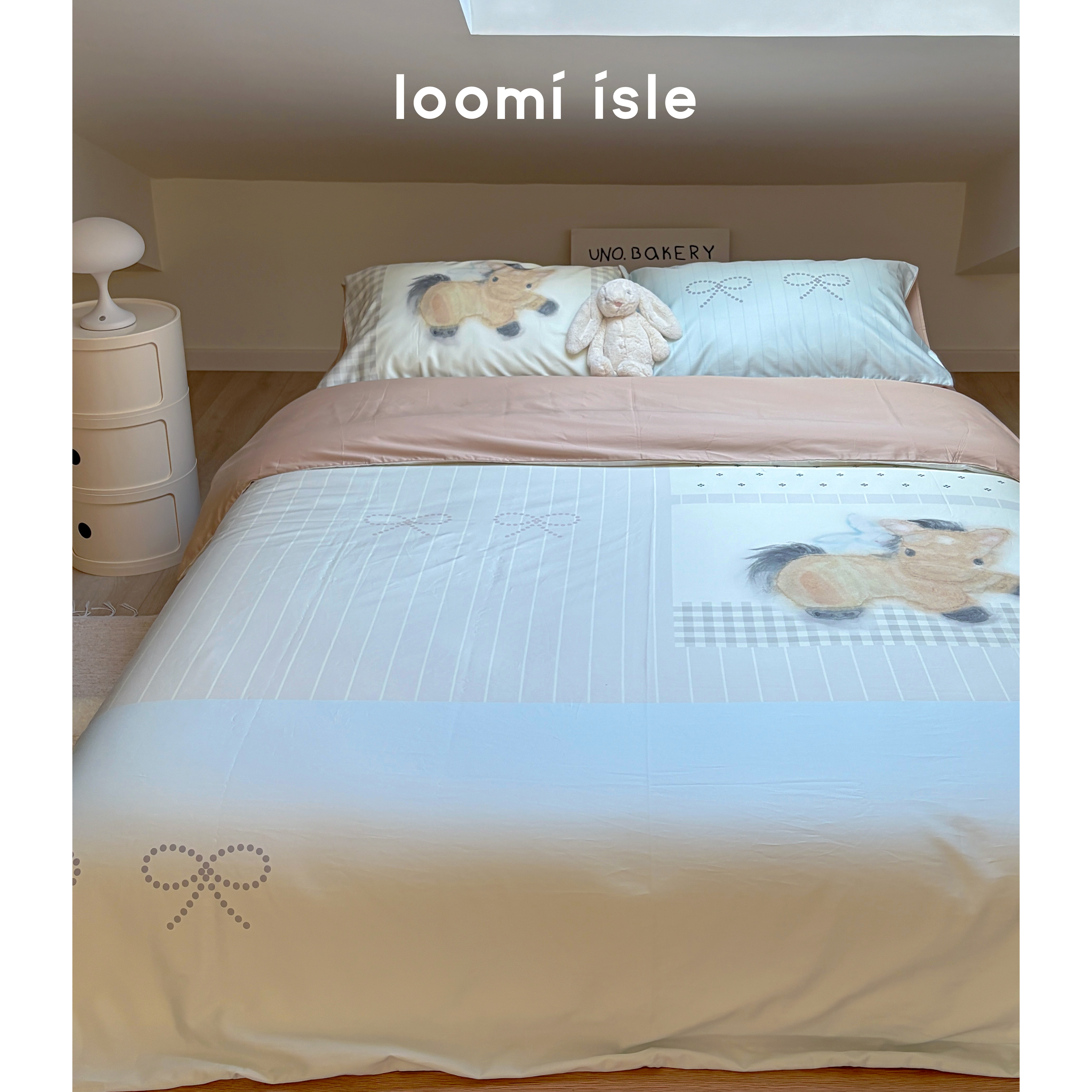 2025设计师联名款韩系高级小马小众原创设计高支全棉四件套床单