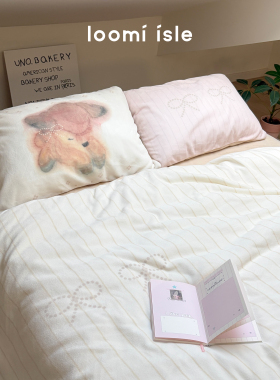 2025年插画师联名小众原创设计韩系高级小鹿牛奶绒被套床单四件套