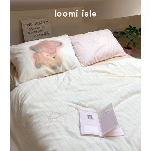 2025年插画师联名小众原创设计韩系高级小鹿牛奶绒被套床单四件套