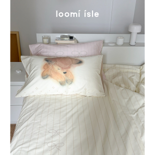 2026设计师款韩系高级小鹿全小众原创设计全棉四件套床单