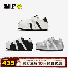 SMILEY笑脸大头女厚底2025秋增高休闲时尚丑萌可爱毛毛虫板鞋子