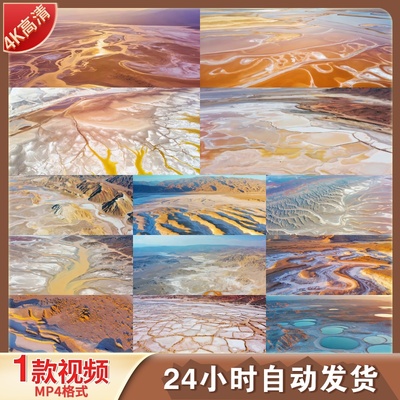 高清国家地理地貌山脉盆地盐湖风蚀雅丹丹霞峡谷纹理视频素材