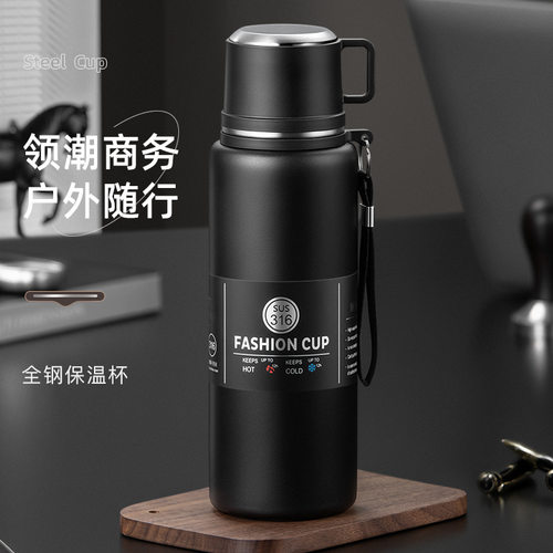 316保温杯大容量不锈钢智能显温