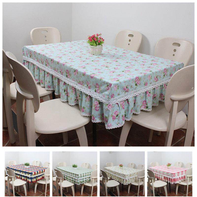 定制新款欧式麻长方形餐桌布桌套田园茶几台布布艺盖巾荷叶花边,居家布艺,桌布,淘宝优惠券,粉丝福利购,淘宝优惠卷
