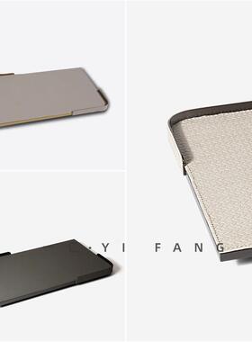 一匚现代简约轻奢编织纹皮革托盘 售楼部茶几卧室餐厅桌面摆件