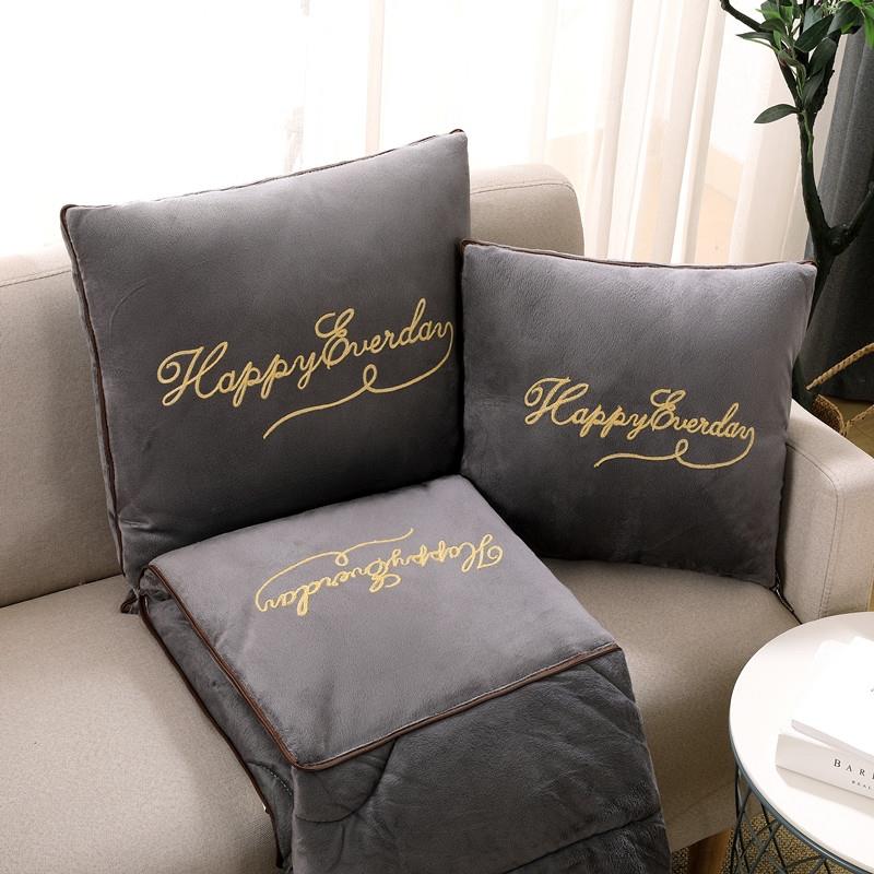 加厚车载抱枕被子两用车用四季通用二合一靠枕午睡毯办公室午休