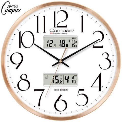 康巴丝挂钟静音客厅北欧钟表家用挂墙时钟简约现代万年历创意挂表