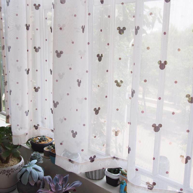 欧式田园印花圆点窗纱成品透光纱帘隔断阳台卧室儿童窗帘柜帘门帘,居家布艺,成品窗帘,淘宝优惠券,粉丝福利购,淘宝优惠卷