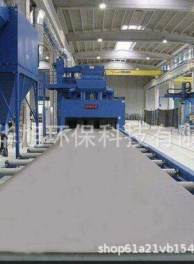 通过式钢板抛丸清理机 铁板除锈设备 厂家直供