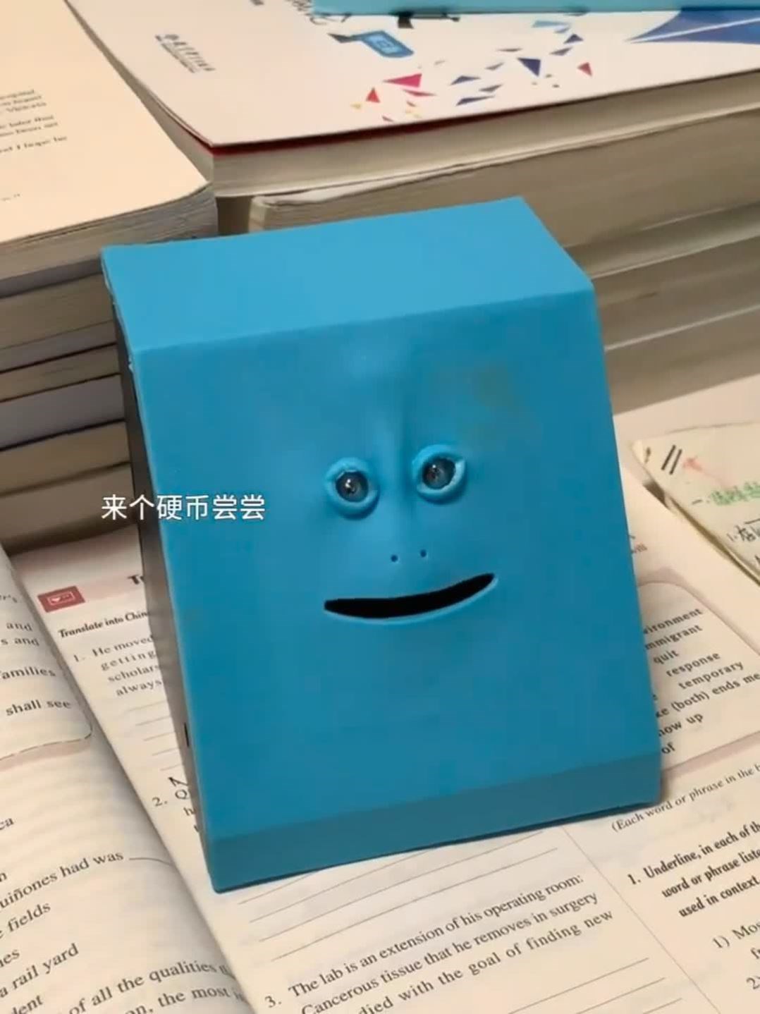 人脸储蓄罐存钱罐2024新款创意桌面装饰摆件儿童新年礼物可存可取