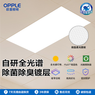 欧普集成吊顶嵌入式 LED灯卫生间300x600阳台厨房灯走廊灯过道灯