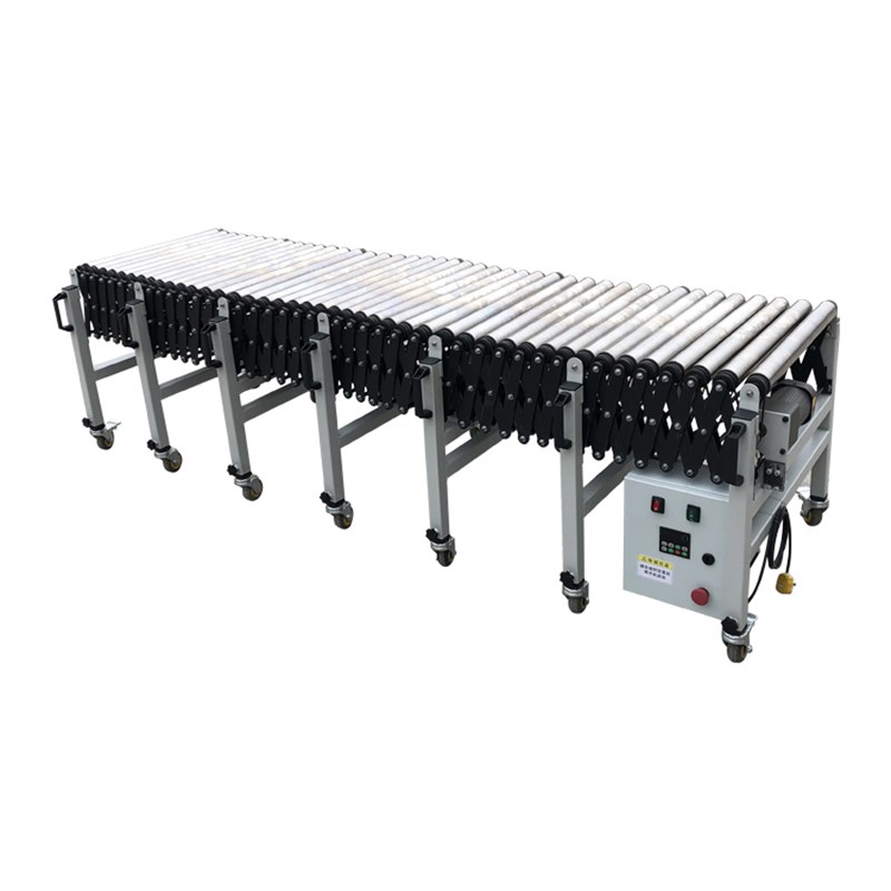 动力滚筒输送机 电动伸缩滚筒线快递物流KM分拣流水线 传送机传送