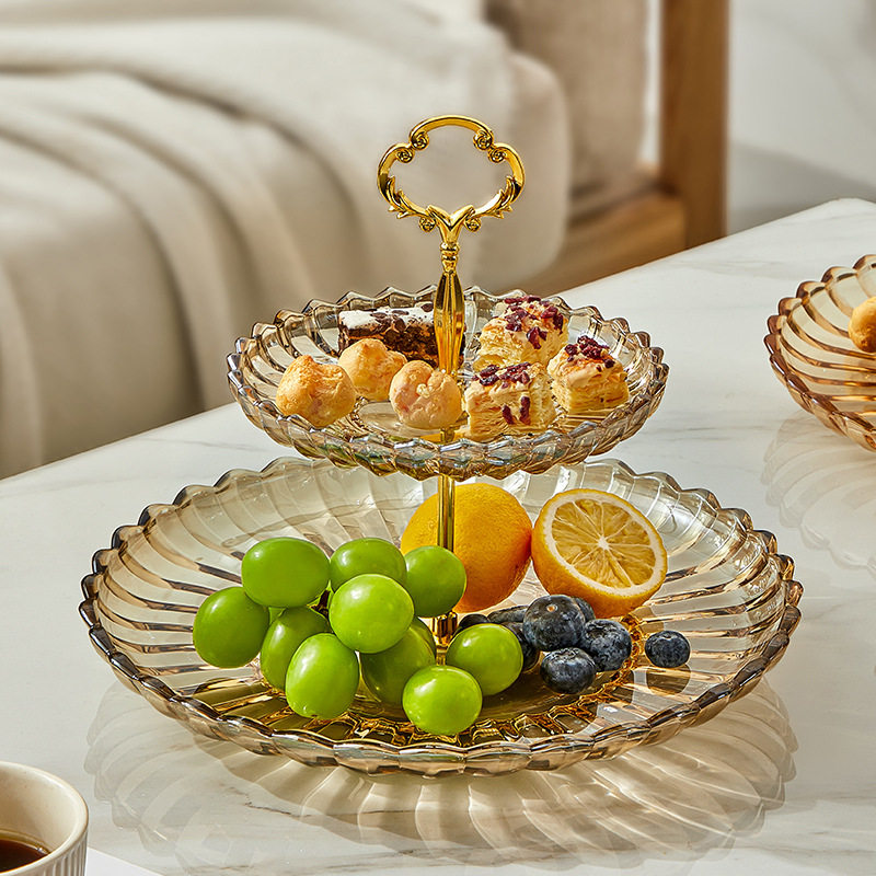 水果盘客厅家用多层欧式旋转果盘创意轻奢茶几零食糖果盘,餐饮具,果盆/果盘/果篮,淘宝优惠券,粉丝福利购,淘宝优惠卷