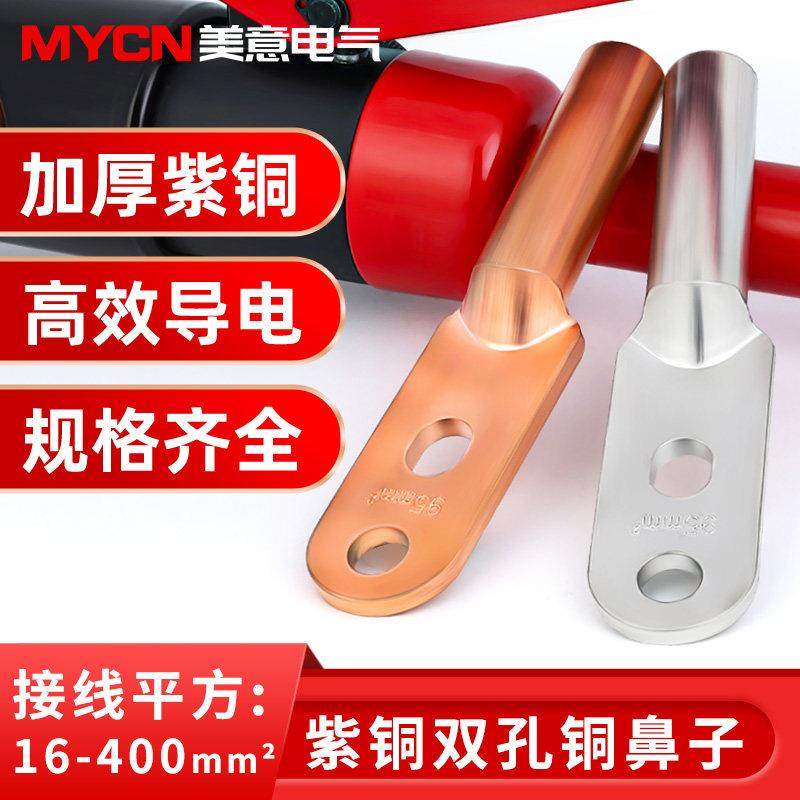 双孔铜接线端子 加厚紫铜DTS16-400平方 接线端子双眼线耳 铜铝鼻,3C数码配件,USB多功能数码宝,淘宝优惠券,粉丝福利购,淘宝优惠卷