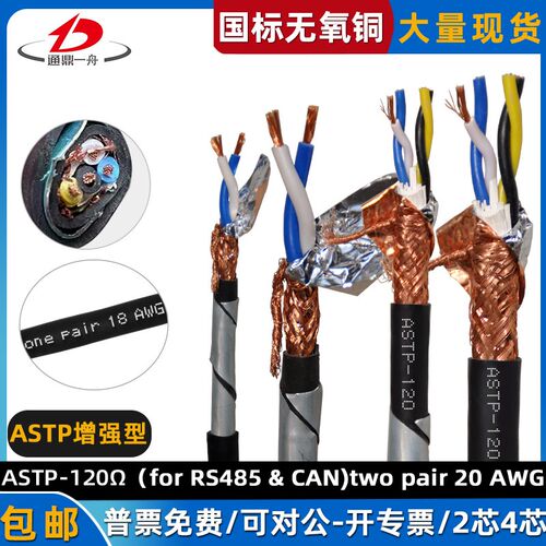 2-4芯屏蔽铠装对绞电缆 ASTP-120(for RS485 & CAN)2*2*0.75