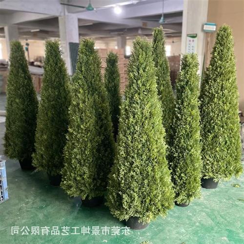 仿真松柏树人造圣诞树婚庆仿真树仿真锥形树婚庆布置源头工厂直供图片