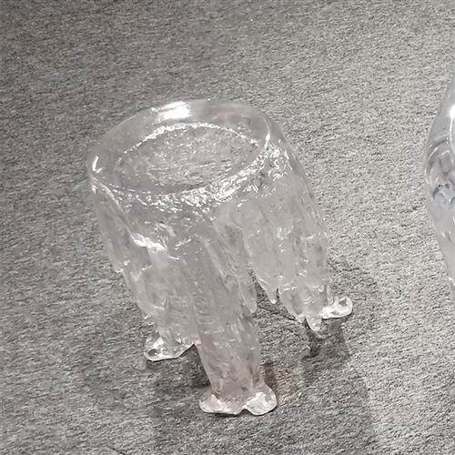 酒店会所透明树脂桌椅摆件别墅家具景观工艺品雕塑圆形茶几桌子