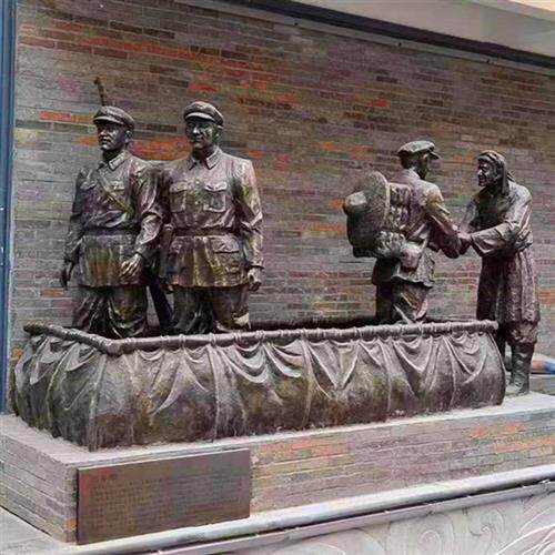 定制铸铜雕塑黄铜铸造藏族人物铜雕玻璃钢校园步行街广场景观摆件