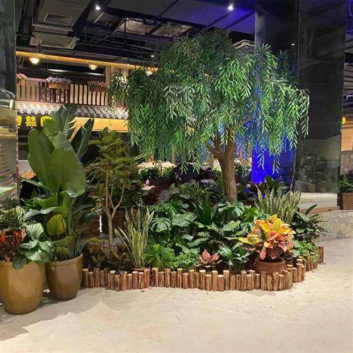 广州厂家供应仿真柳树假垂柳树公园景视舞台道具餐厅庭院仿真绿植