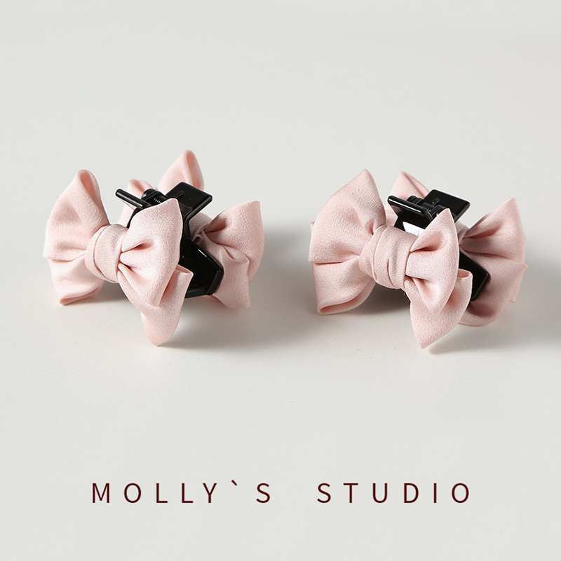 甜美俏皮在逃公主小香盛典小号抓夹蝴蝶结对夹抓的紧品质夹子发饰