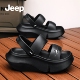 厚底沙滩凉拖女夏运动松糕拖鞋 JEEP女鞋 女款 外穿2026新款 夏季 凉鞋