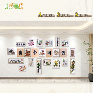 幼儿园环创药食同源主题墙装饰环创材料成品布置教室走廊楼梯环创