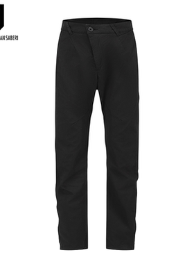 11 BY BBS斜纹棉布长裤匹染黑色11BYBBS P2 1413 PICE DYED BLACK