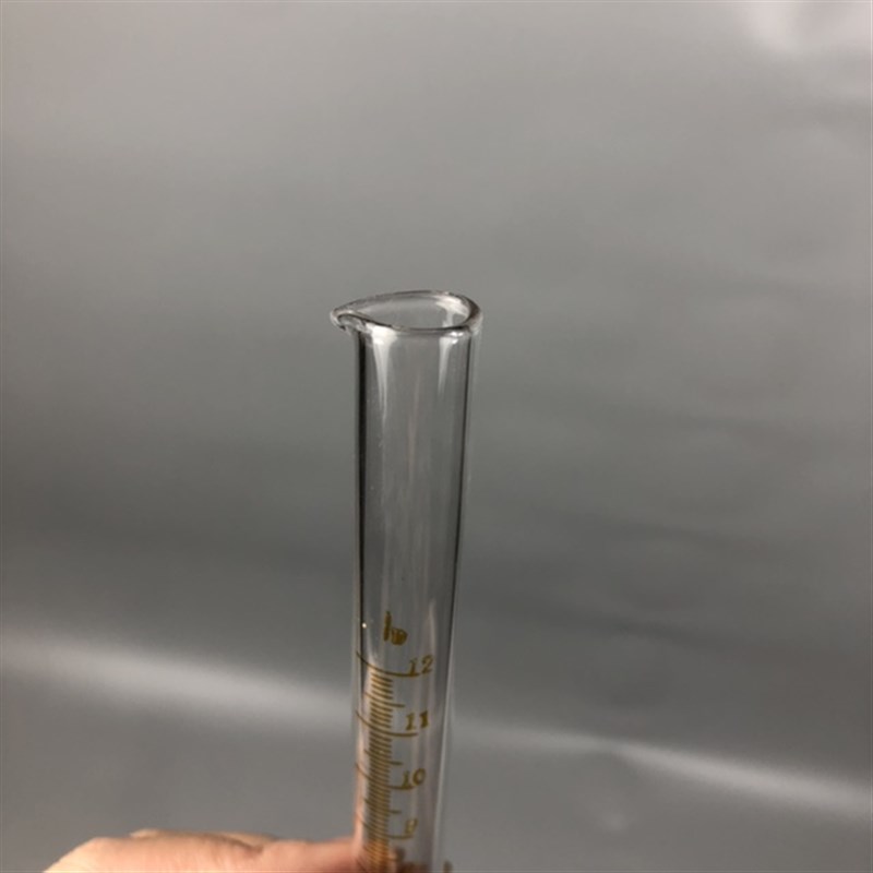 玻璃量筒量入式高硼硅耐高温1ml235710ml12ml15ml25ml全分度0.1ml