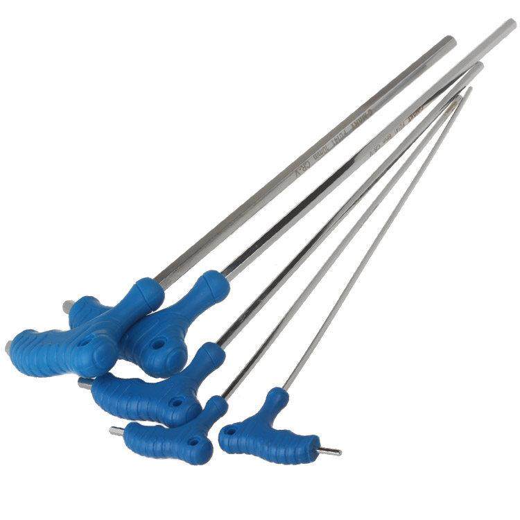 西玛 特长内六角扳手 T型加长内六方起子 3 4 5 6 8 10MM 300MM长