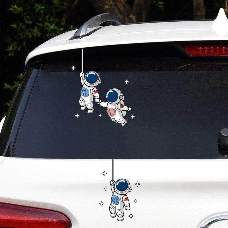 汽车贴纸情侣太空宇航员车贴NASA创意装饰划痕遮挡电动车防水贴纸,3C数码配件,USB多功能数码宝,淘宝优惠券,粉丝福利购,淘宝优惠卷