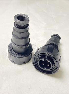 PX0748/P BULGIN 4P针式黑色圆形电缆IP68防水接头 英国进口正品